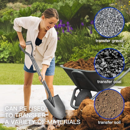 Large Carbon Steel Shovel For Gardening Agricultural Digging Garden Tools,Please Note That This Product Is Shipped By Yourself For The Average Shipping Cost