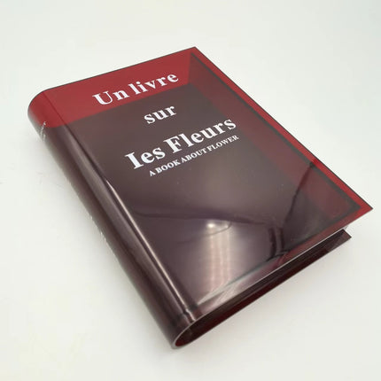 Transparent Acrylic Book Vase Living Room Hydroponic Flower