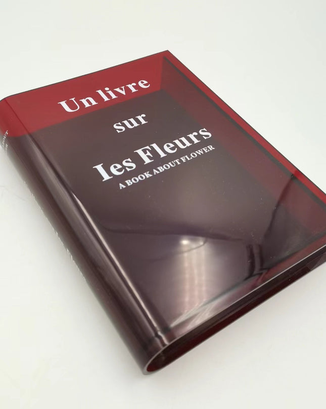 Transparent Acrylic Book Vase Living Room Hydroponic Flower