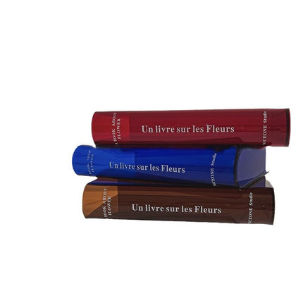 Transparent Acrylic Book Vase Living Room Hydroponic Flower