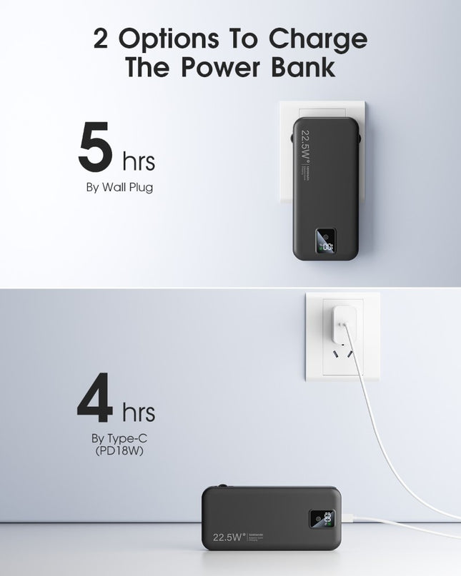 AC-02F High-Capacity Power Bank – Portable Phone Charger & Compact Power Station