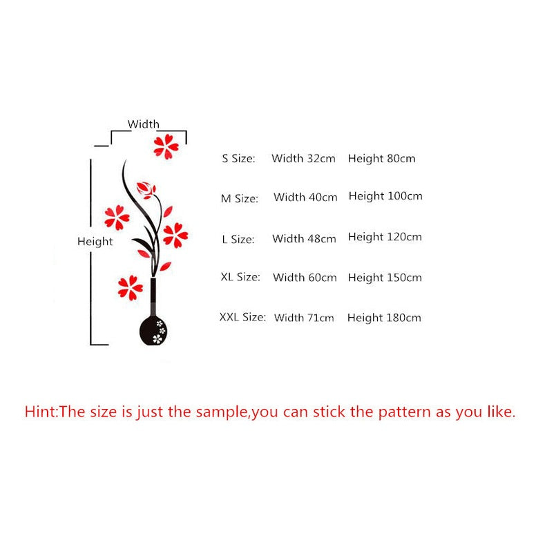 image Creative Acrylic Vase Wall Decor-Vase-VashiaOfficial