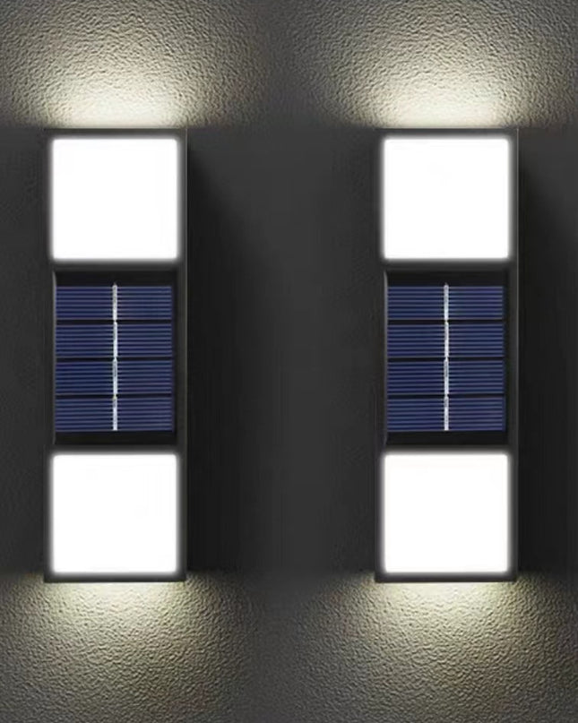 Solar Outdoor Wall Lamp Waterproof Decorative Bidirectional Sensing Atmosphere