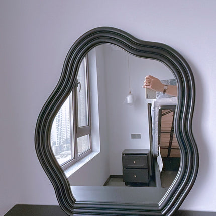 Makeup Mirror Wavy Shaped Hanging Wall Vanity Mirror