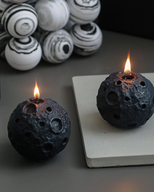 Bedroom Creative Moon Shape Scented Candles Ornaments