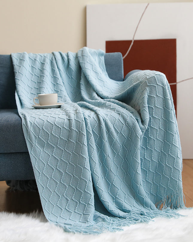 Nordic Sofa Knitted Blankets Nap Air-conditioning Bed Cover Blanket