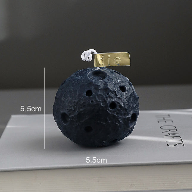 Bedroom Creative Moon Shape Scented Candles Ornaments