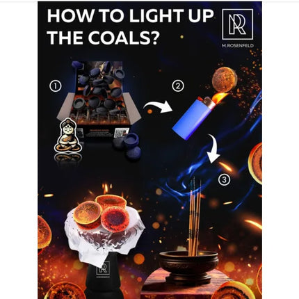 200 Pcs Charcoal Tablets For Incense Quick Light Charcoal Tablets 20 Roll