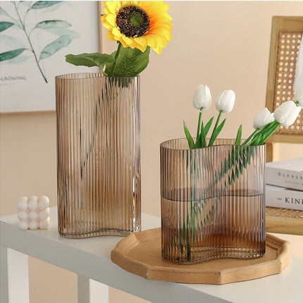 Glass Vase Flowers Hydroponic Transparent Living Room Desktop Decoration