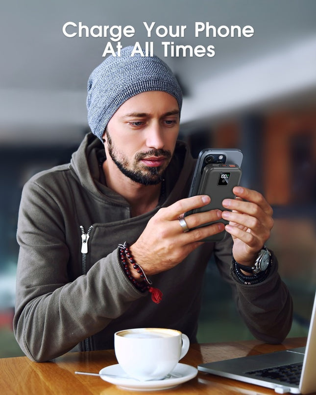 AC-02F High-Capacity Power Bank – Portable Phone Charger & Compact Power Station