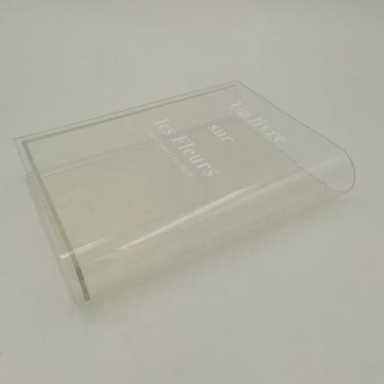 Transparent Acrylic Book Vase Living Room Hydroponic Flower