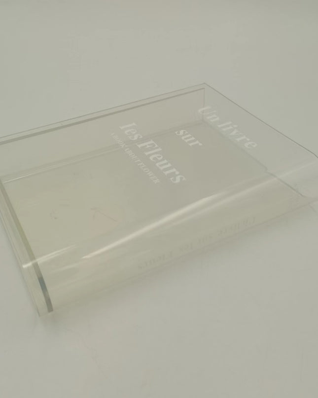 Transparent Acrylic Book Vase Living Room Hydroponic Flower