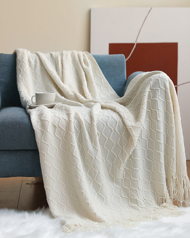 Nordic Sofa Knitted Blankets Nap Air-conditioning Bed Cover Blanket