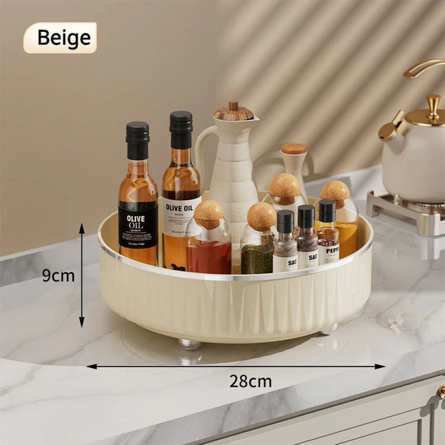 Rotating Cosmetic Organizer Light Luxury Perfume Skincare Organizer Transparent Makeup Storage Tray For Jewelry Aromatherapy