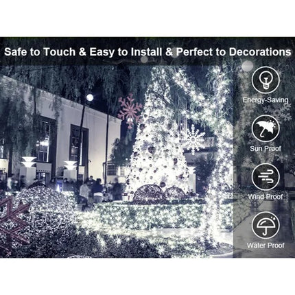 Dropship Christmas Lights Outdoor, 197 FT 580 LED Christmas Decorations Lights