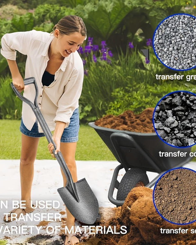 Large Carbon Steel Shovel For Gardening Agricultural Digging Garden Tools,Please Note That This Product Is Shipped By Yourself For The Average Shipping Cost