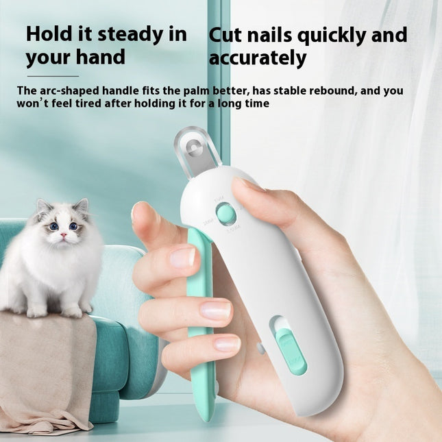 Cat and Dog Nail Trimmer – Safe Nail Cutter for Cats, Dogs, and Small Animals – Easy Grip Claw Clippers and Paw Trimmer