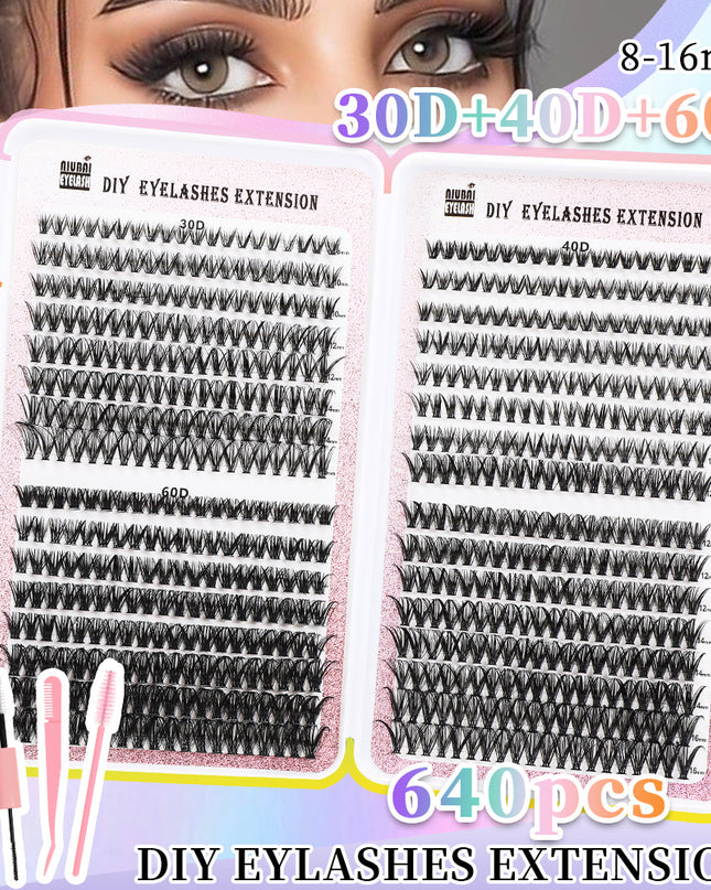 32 Rows Cluster Lash Extensions Set