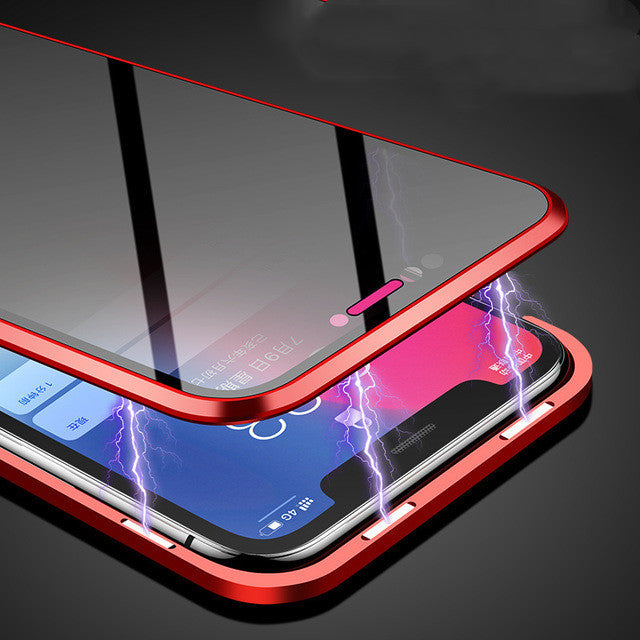 Magnetic Phone Case with Privacy Glass – iPhone 13 MagSafe Clear Protective Case