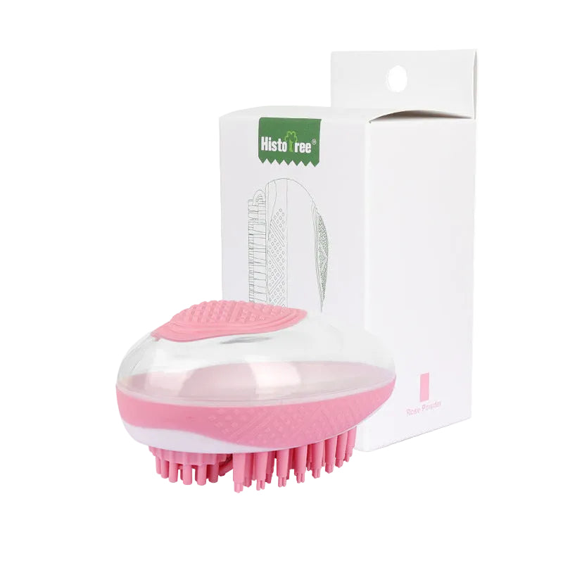 Dog Cat Bath Brush 2-in-1 Pet SPA Massage Comb 