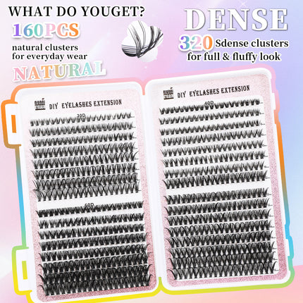 32 Rows Cluster Lash Extensions Set