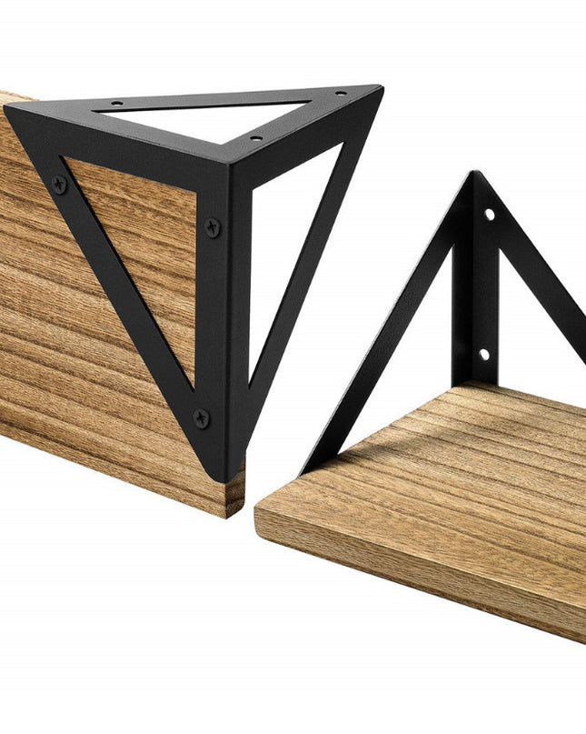 Floating Shelf Bracket Wall-mounted, Antique Wood Wall-mounted Shelf