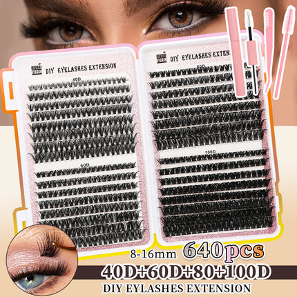 32 Rows Cluster Lash Extensions Set