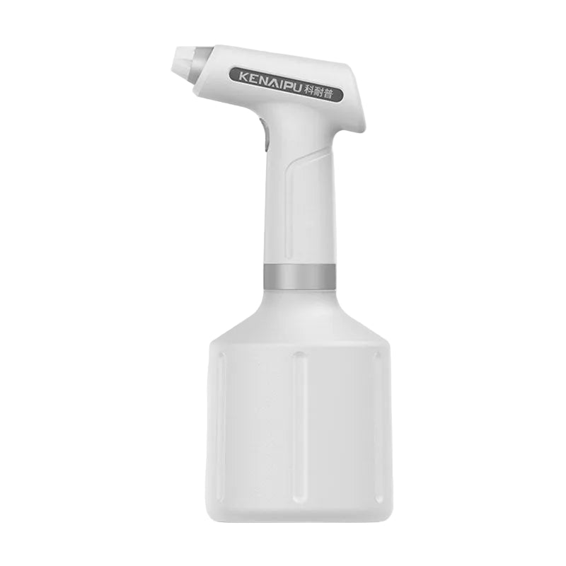 White handheld cleaning tool with dimensions labeled on a white background