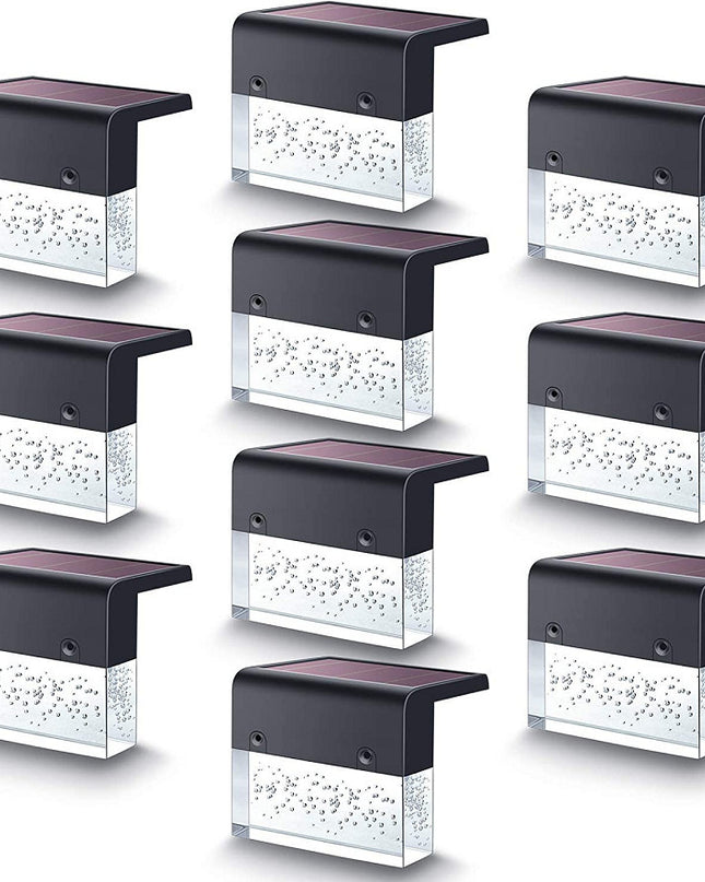 Waterproof New RGB LED Solar Light Step Fence Light