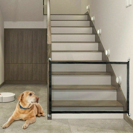 Portable Pet Safety Gate – Dog Gate for Stairs & Stairway Gate for Dogs