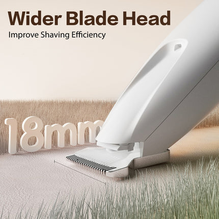 Rechargeable Pet Paw Trimmer – Quiet Electric Hair Clippers for Dogs & Cats, Waterproof Grooming Tool with LED for Precision Trimming