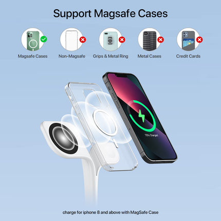 5-in-1 Multi Wireless Charging Station – Fast Multi-Device Charging Dock with USB-C & Night Light