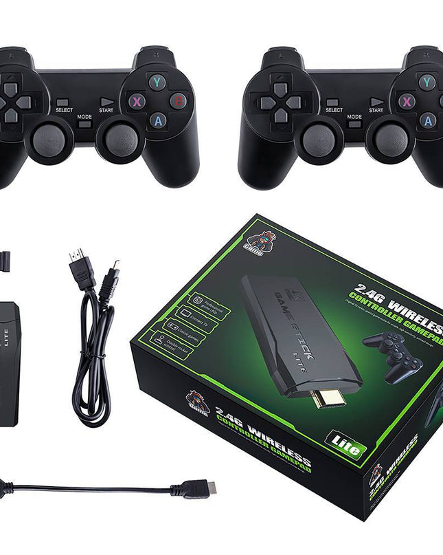 Retro Gaming Console with Wireless Controllers – 4K HDMI Video Game Emulator