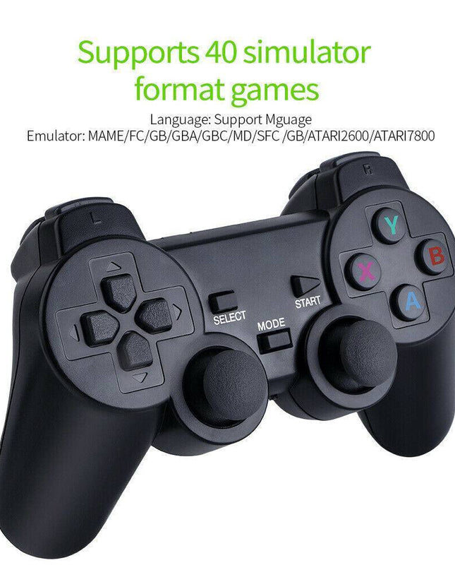 Retro Gaming Console with Wireless Controllers – 4K HDMI Video Game Emulator