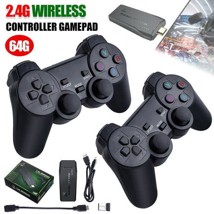 Retro Gaming Console with Wireless Controllers – 4K HDMI Video Game Emulator