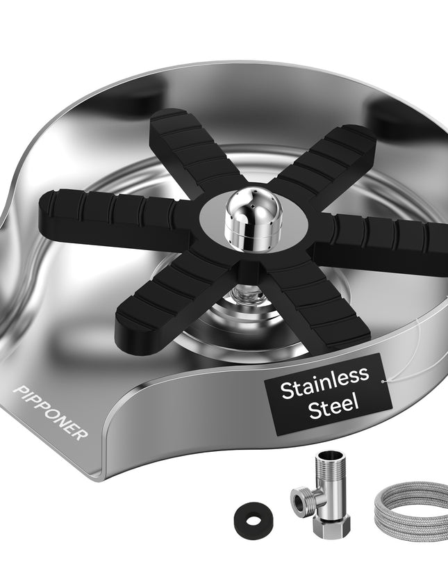 Metal Glass Rinser for Sink – High Pressure Cup Washer for Kitchen & Bar