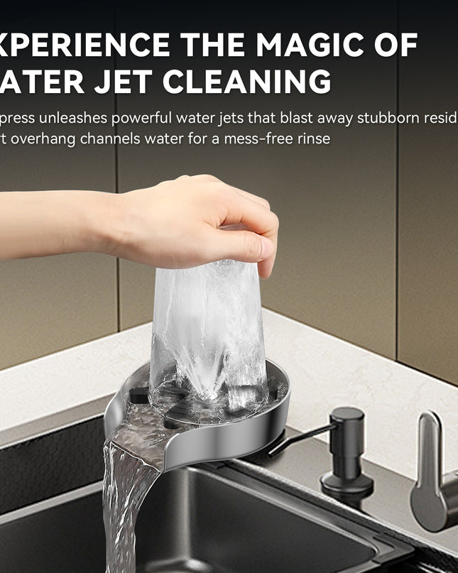 Metal Glass Rinser for Sink – High Pressure Cup Washer for Kitchen & Bar