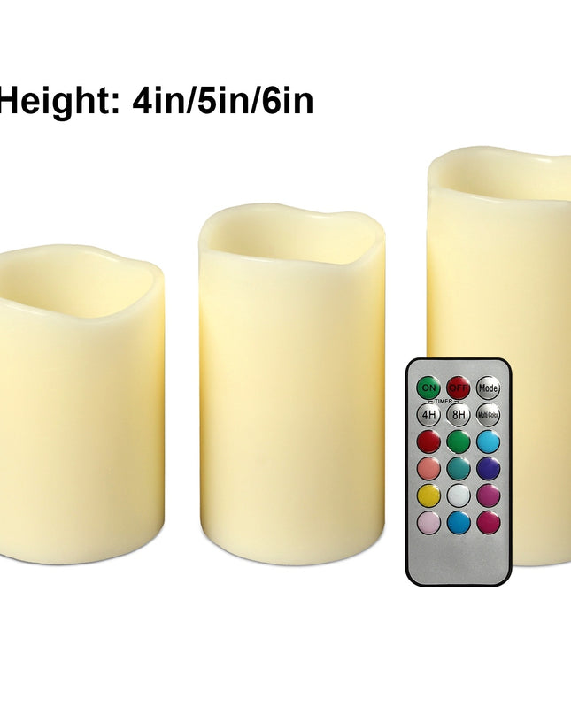 6Pc Flameless Candles Votive Candles Wireless Battery Operated LED Flickering Candles With Remote Control Timer
