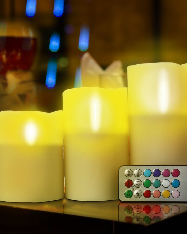 6Pc Flameless Candles Votive Candles Wireless Battery Operated LED Flickering Candles With Remote Control Timer