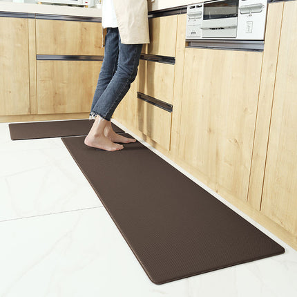 PU Leather Kitchen Floor Mats Simple Modern Oil-proof Long Strip Kitchen Mats Home Waterproof Non-slip Easy To Clean Kitchen Rug