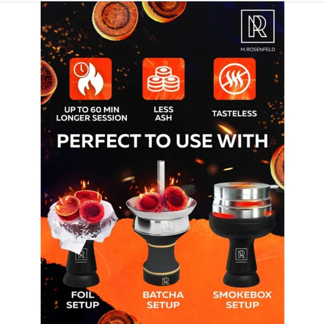 200 Pcs Charcoal Tablets For Incense Quick Light Charcoal Tablets 20 Roll