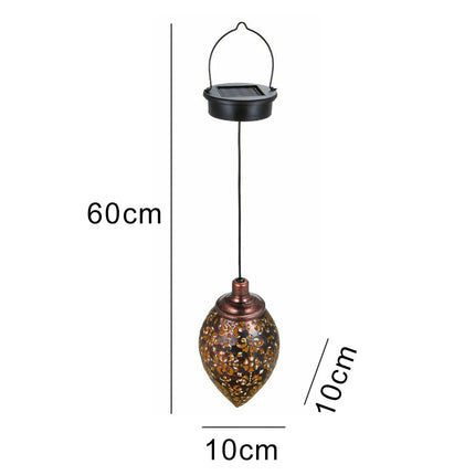 Outdoor waterproof solar hollow lamp