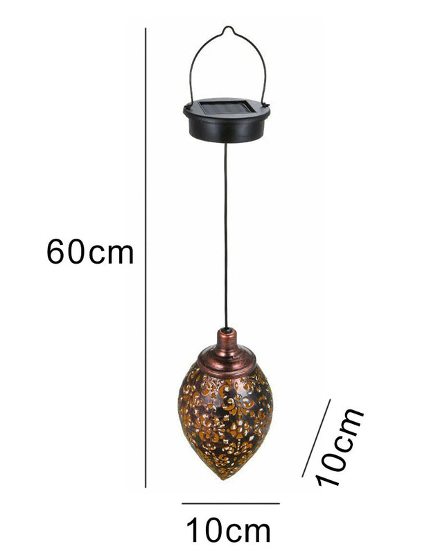 Outdoor waterproof solar hollow lamp