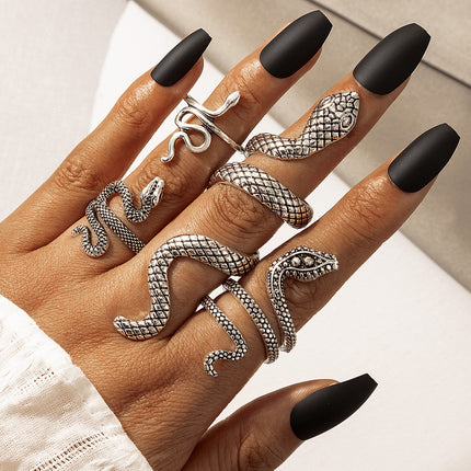 Vintage Silver Snake Ring