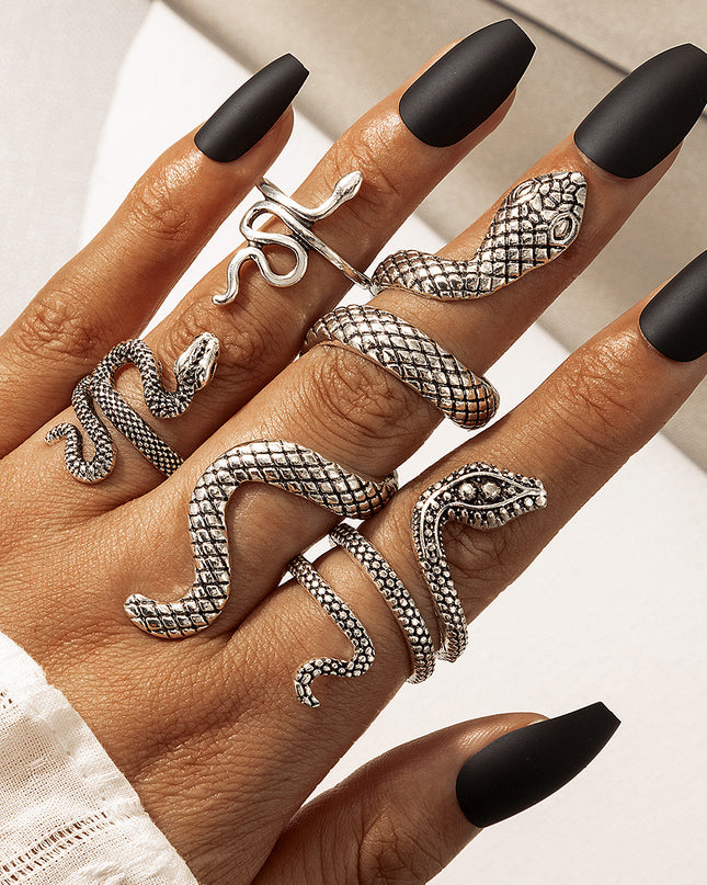 Vintage Silver Snake Ring