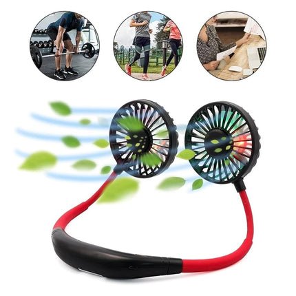 Mini Portable Neck Fan – Rechargeable Small Handheld Fan & Personal Air Cooler