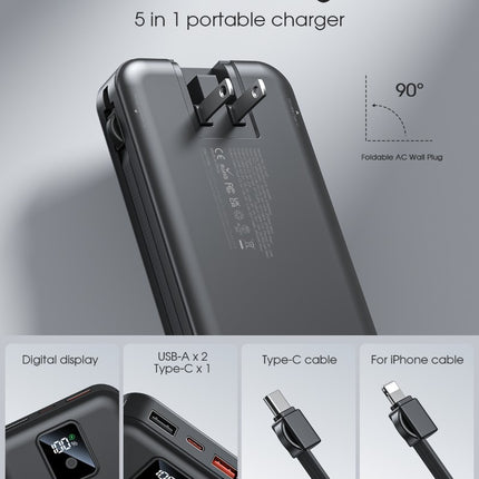 AC-02F High-Capacity Power Bank – Portable Phone Charger & Compact Power Station