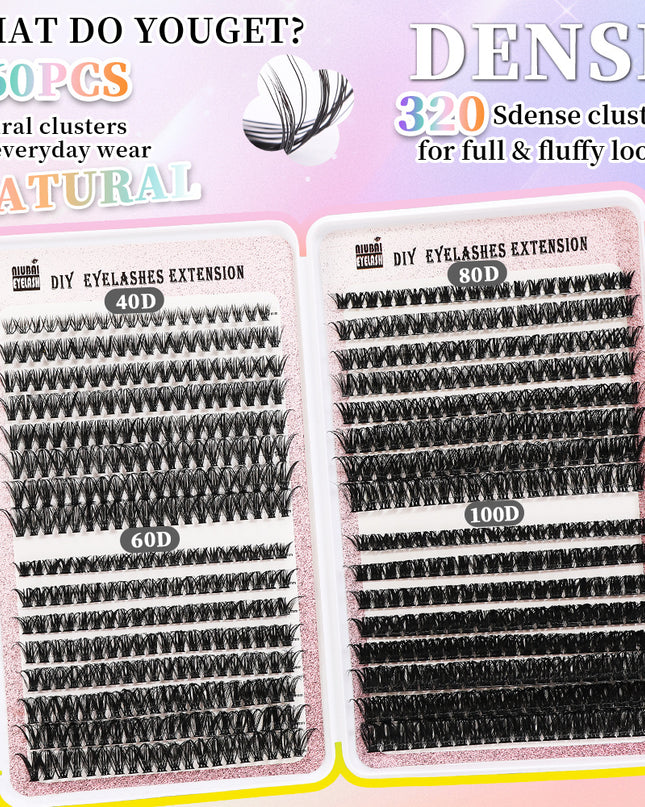 32 Rows Cluster Lash Extensions Set