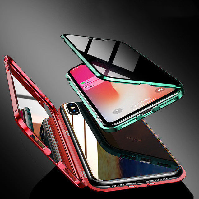 Magnetic Phone Case with Privacy Glass – iPhone 13 MagSafe Clear Protective Case
