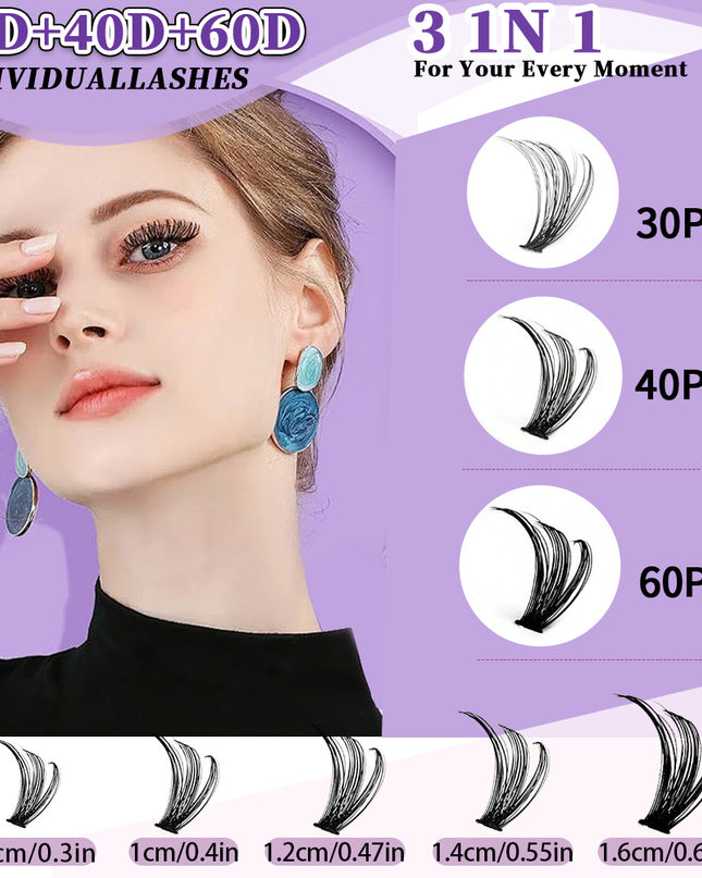 32 Rows Cluster Lash Extensions Set